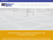 Tablet Screenshot of gpmaintenancesolutions.com
